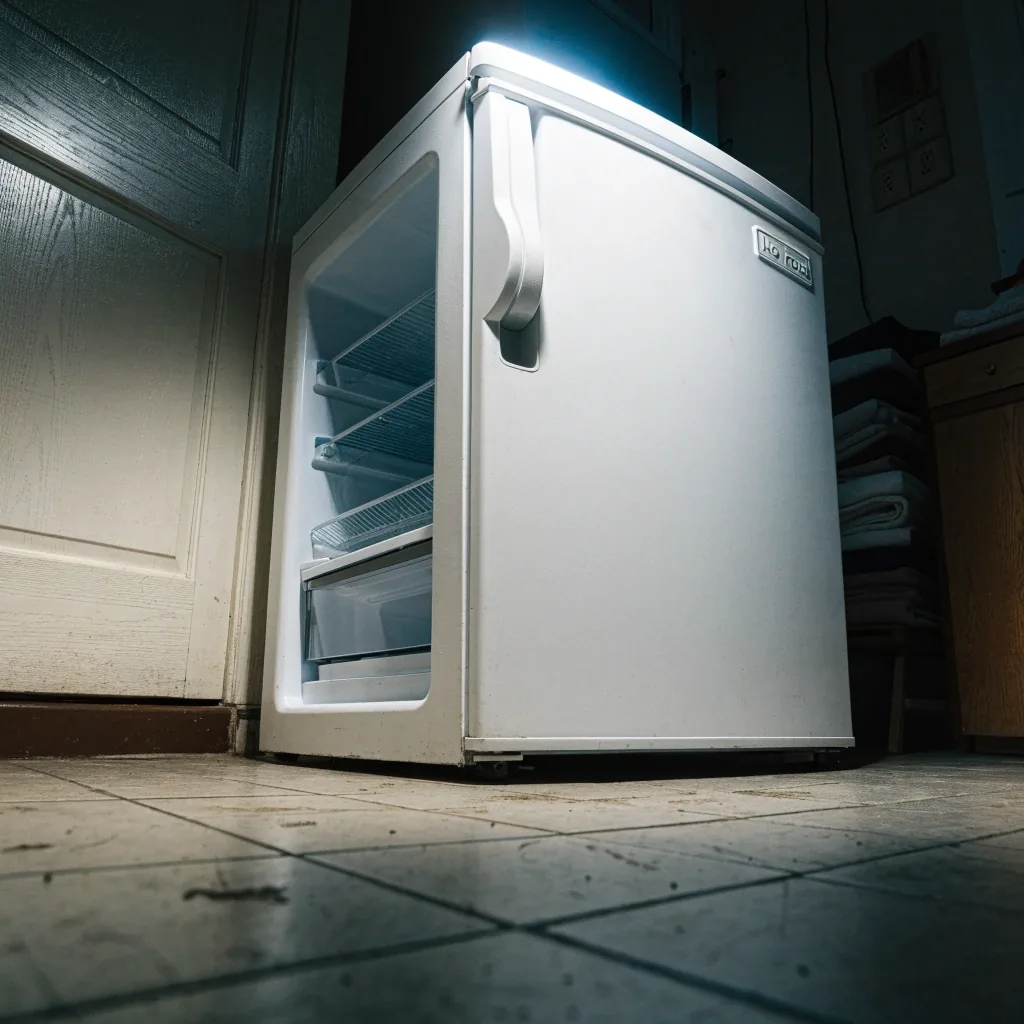 Heladera no frost de dos puertas en un departamento pequeño